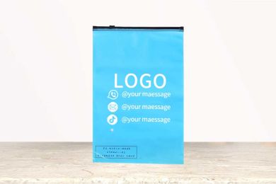 Become a supplier Friendly Reclosable LDPE PE PVC Plastic Transparent Clothing Bag Custom Logo Printing Plastic Zipper Bag For Garment
